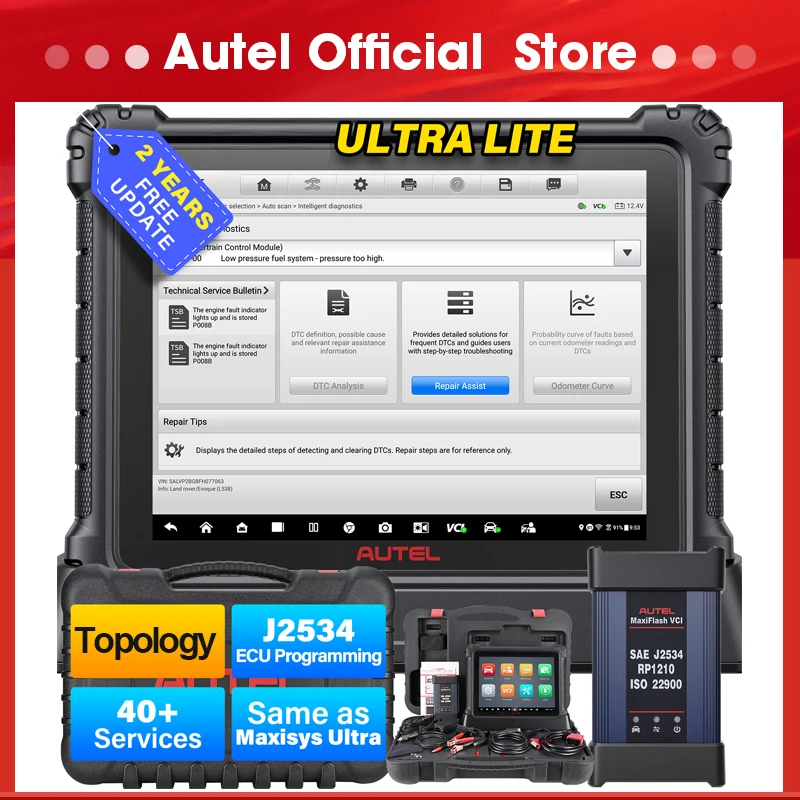 Autel ultra lite auto diagnose scan tools top programmierung codierung scanner aktualisiert von elite ii Image