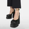 Neue Mode Frauen Pumpen Retro Mary Janes Chunky Heels Sandalen Frühling Plattform Kleid Party Hochzeit Grundlegende Schuhe Frau Große Größe