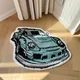 LAKEA Enthusiast Racing Car Shaped Tufting Rug Soft Tufted An-slip Floormat Sofa Feet Mat Carpet