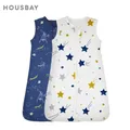 Baby Sleeping Bag Summer Thin Baby Sleepsack Kids Sleepwear Anti-Kick Blanket 3-18Months Stars Sky