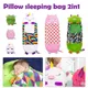 Children's Animal Sleeping Bags Kids Cartoon Sleepsacks Plush Doll Pillow Warm Soft Lazy Sleep Sack