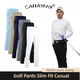 CAIIAWAV Golf Men's Summer Sports Pants Breathable Quick Dry Elastic Trouser Slim Fit Trousers Golf