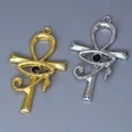 5pcs/lot Evil Eye of Horus Ankh Charms for DIY Necklace Handmade Earring Aesthetic Accessories