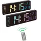 12.6inch Digital Wall Clock Remote Control Temp Date Week Display Timer Countdown Table Clock