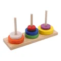 Color Eight Layer Tower Of Hanoi Adult Classical Intelligence Education Puzzle Wooden Toys