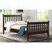 Espresso Full Size Platform Bed Frame Foundation w/ Wood Slat Support