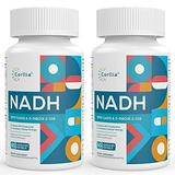 NADH 50mg + CoQ10 200mg + D-Ribose 150mg Supplement Enhance NAD+ Supplement for Energy Fatigue Reduced Nicotinamide Adenine Dinucleotide 120 Veggie Capsules