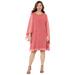 Plus Size Women's Sheer Elegance Chiffon Dress by Catherines in Rose Pink (Size 22 W)