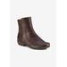 Extra Wide Width Women's Elsie Bootie by Ros Hommerson in Brown Leather (Size 7 WW)