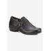 Wide Width Women's Eliot Flat by Ros Hommerson in Black Leather (Size 6 W)