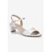 Women's Lydia Sandal by Ros Hommerson in Silver Crinkle (Size 8 M)