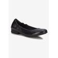 Women's Tess Flat by Ros Hommerson in Black Leather (Size 7 M)
