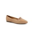 Wide Width Women's Elsie Casual Flat by Trotters in Nude (Size 8 W)