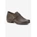 Extra Wide Width Women's Eliot Flat by Ros Hommerson in Brown Leather (Size 9 1/2 WW)