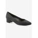 Wide Width Women's Heidi Ii Pump by Ros Hommerson in Black Micro (Size 9 W)