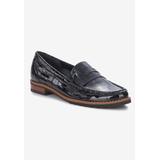 Extra Wide Width Women's Winnie Ii Flat by Ros Hommerson in Black Patent Croc (Size 9 1/2 WW)