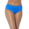 Plus Size Women's Mid-Rise Full Coverage Swim Brief by Swimsuits For All in Beautiful Blue (Size 28)