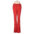 DKNY Jeans Jeans - High Rise Boot Cut Boot Cut: Red Bottoms - Women's Size 4 - Dark Wash
