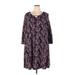 Kaari Blue Casual Dress - Shift: Purple Dresses - Women's Size 3X