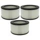 vhbw Filter Set 3x Filters compatible with Vigor 1200W, 600W, 800W, 99400-45/3, ASPIR-EL INOX LT 15 Ash Vac - HEPA Filter, Allergy Filter