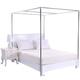 LLGHT Mosquito Net Holder Four Bed Frames for Canopy, Four-poster Bed Frame Made of Stainless Steel, Frame for Canopy, Frame for Single/Double/King-size/Super-king-size Bed (Size : 1.2×2m bed)