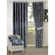 BQC Eyelet Crushed Velvet Curtains for Living Room Bedroom Kitchen Fully Lined Ring Top Pair of Decorative Santiago Drapes ([W 66'' x L 90'' (168 x 228 Cm)], Grey)