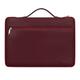 FYY 12-13.5" [Premium Leather] Laptop Sleeve Case Cover Bag for MacBook Pro/ MacBook Air/ iPad Pro 12.9 2018 2017 2016, Laptop Bag for 12"-13.5" Surface Lenovo Dell HP ASUS Acer Chromebook Wine Red
