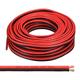 sourcing map Electrical Wire Cable 8AWG 100ft 2468 Electrical Wire PVC Cord Copper Red Black Cable for LED Strips Lamps Lighting