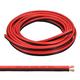 sourcing map Electrical Wire Cable 8AWG 20ft 2468 Electrical Wire PVC Cord Copper Red Black Cable for LED Strips Lamps Lighting