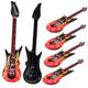 Didiseaon 30 Pcs Inflatable Guitar Children Guitar Toy Party Supplies Christmas Inflatable Toy Funny Inflatable Instrument Pool Inflatable Toy Air Guitar Gift Items Flame Parent-child Pvc