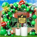 Winrayk Football Birthday Party Decorations Supplies Football Balloon Arch Birthday Backdrop Touch Down Starburst Confetti Football Balloons Boys Girls Kids Game Day Sports Football Party Decorations