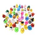 Assorted Ducks,Creative and Cute Rubber Ducks | Cool Rubber Ducks for Shower Birthday Party Favors, Bath Rubber Ducky for Classroom Summer Beach Pool Party Manting