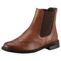 Chelseaboots PAUL GREEN Gr. 38,5, braun (cognac) Damen Schuhe Schlupfstiefeletten