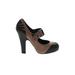 Bottega Veneta Heels: Brown Color Block Shoes - Women's Size 36.5