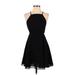 Silence and Noise Cocktail Dress - Mini: Black Solid Dresses - Women's Size 4