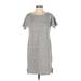 Eileen Fisher Casual Dress - Shift: Gray Marled Dresses - Women's Size 2X-Small