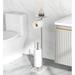 COOREL Freestanding Toilet Paper Holder Metal in Gray | 26.38 H x 7.87 W x 5.9 D in | Wayfair DUBB0C6KMTFNP