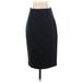 Banana Republic Casual Pencil Skirt Knee Length: Black Print Bottoms - Women's Size 4