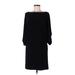 Jessica Simpson Casual Dress - Sweater Dress: Black Solid Dresses - Women's Size 8