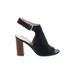 Kate Spade New York Heels: Black Print Shoes - Women's Size 6 - Peep Toe