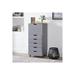 Ebern Designs Inara 18.8" Wide 6 - Drawer Storage Cabinet Wood in Gray | 41.3 H x 18.8 W x 15.7 D in | Wayfair F0131BC52E474720BF1D311660757A23