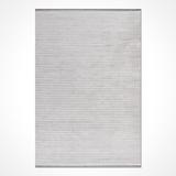 Gray 237 x 39 x 0.4 in Area Rug - Latitude Run® Edivaldo Striped Machine Woven Acrylic Area Rug in Polyester/Cotton | Wayfair