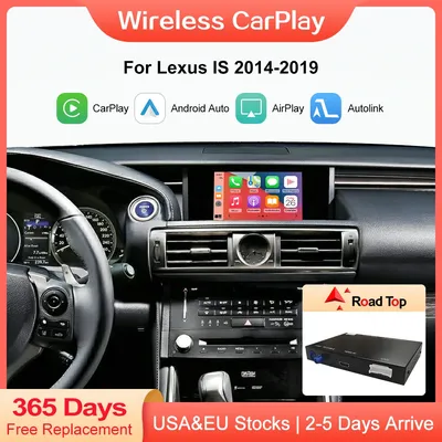 CarPlay sans fil Android Auto pour Lexus IS Road Top MirrorLink AirPlay HDMI Paupières Caméra