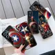 Coque de téléphone noire antichoc en silicone souple services.com America Marvel Xiaomi Redmi