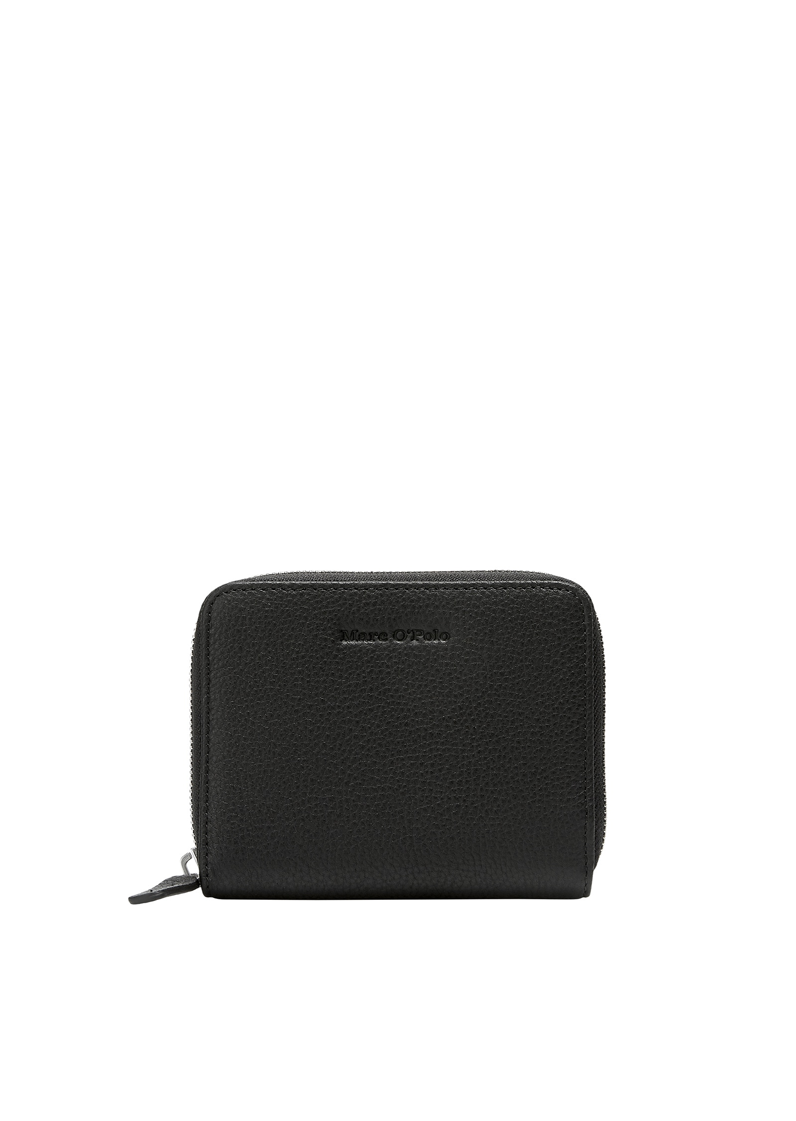 Geldbörse MARC O'POLO "aus hochwertiger Leder-Qualität", Damen, schwarz, Leder, unifarben, Kleinlederwaren