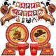 Boys Western Cowboy Theme Birthday Disposable Dinnerware Party Supplies My First Rodeo Birthday for