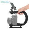 BFOLLOW U Grip Video Stabilisator Kit für DSLR Kamera Schießen Hand Videografie Studio mit