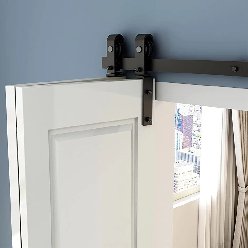 CCJH Falttür, Einzeltür, 3/3,3//4/5/6/6,6 Fuß, Gleitschiene, geräuschlose Schiebetür, Gleitschiene, modernes Hardware-Zubehör Image