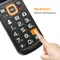 UNIWA V909T 4G Flip Phone Dual Screen Single Nano Cellphone Big Push-Button Mobile Phone for Elderly