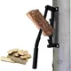 Wood Splitter Wall Mounted Log Splitter Cork Firelighter Separator With Firewood Tote Bag Firewood